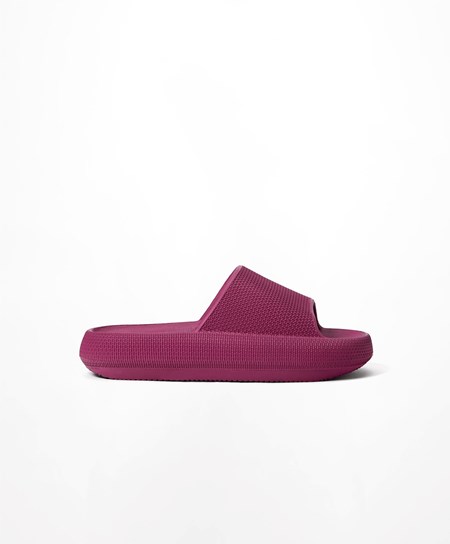 Oysho Flatform Sandals μωβ | FNZQXC-054