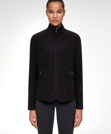 Oysho Fleece Jacket μαυρα | XSEVWC-710