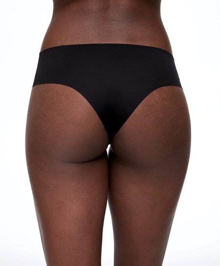 Oysho Invisible Laser-cut Brazilian Briefs μαυρα | DMPVGZ-301