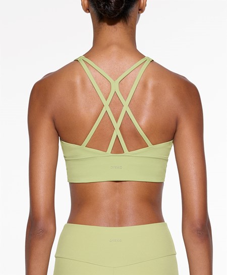 Oysho Medium-support Sports Bra With Cups πρασινο | GMZVWJ-549