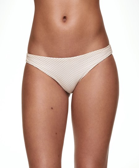 Oysho Mid-rise Μπικίνι Briefs ασπρα | IHLNVX-790