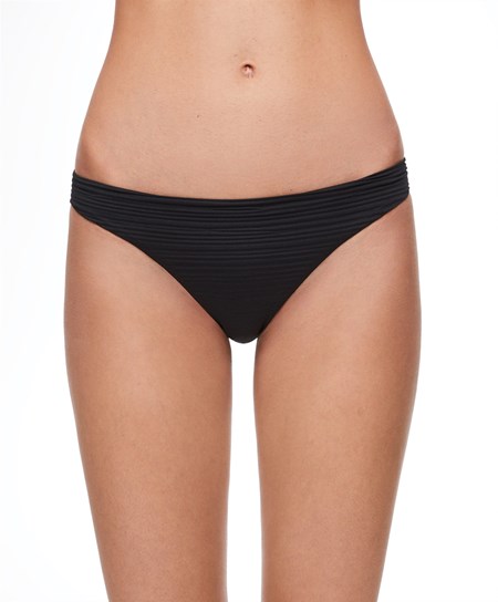 Oysho Mid-rise Μπικίνι Briefs μαυρα | FWNQAU-328