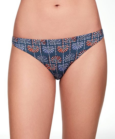 Oysho Palm Tree Medium-coverage Μπικίνι Briefs σκούρο μπλε | LIDTQW-387