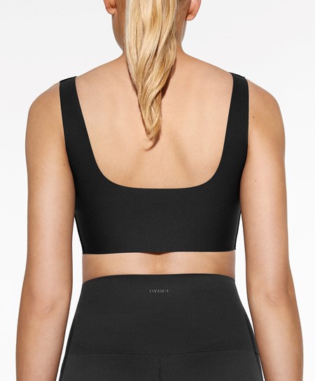 Oysho Perfect-adapt Medium-support Sports Bra With Cups μαυρα | MGYPRJ-240