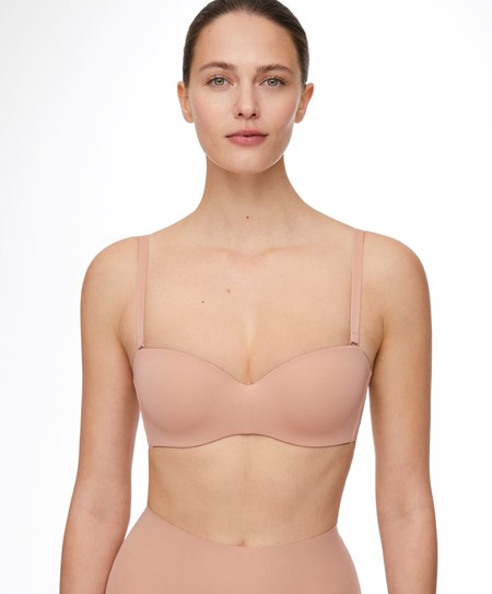 Oysho Polyamide Bra With Removable Straps Μπεζ | ILMJVQ-471