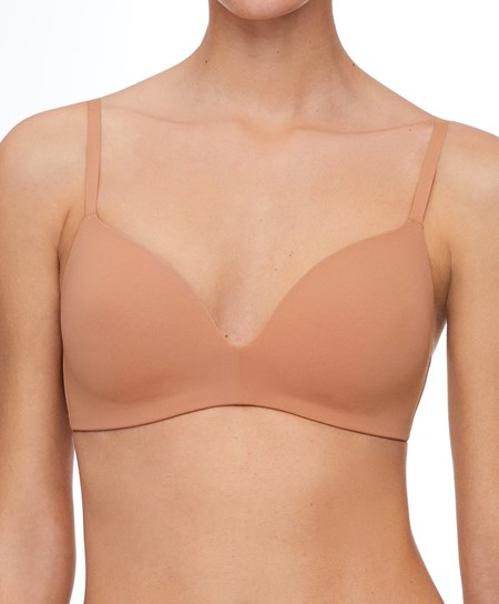 Oysho Polyamide Full Triangle Bra Tan | FBQVSX-514