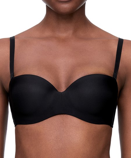 Oysho Polyamide Push-up Bra With Removable Straps μαυρα | JQPFHM-497