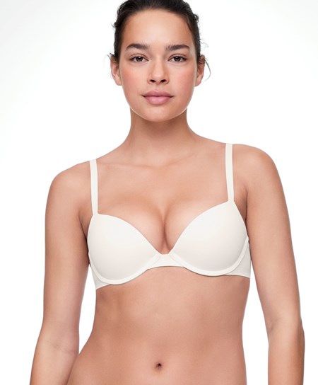 Oysho Push-up κλασικα Bra In Polyamide Pale Ecru | OQPLUJ-589