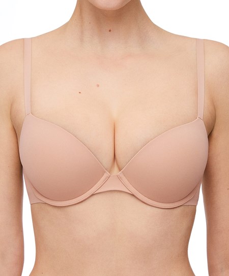 Oysho Push-up κλασικα Bra In Polyamide Μπεζ | SQAUVC-985