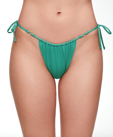 Oysho Slim Tie Brazilian Μπικίνι Briefs Pale Emerald | UATYVS-326