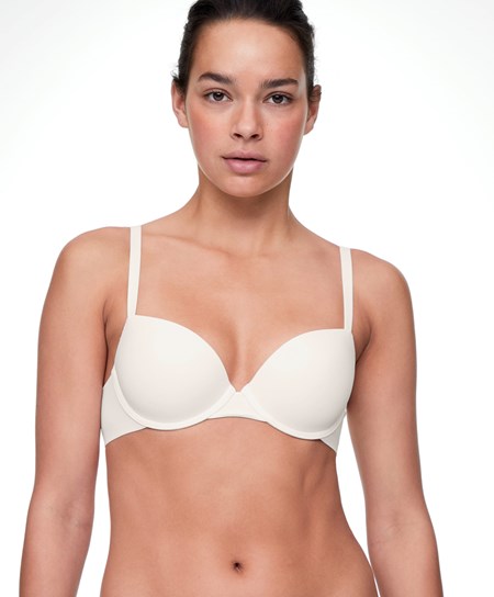 Oysho Underwired Polyamide κλασικα Bra Pale Ecru | OJZMKS-283