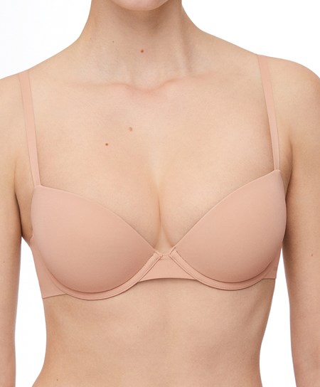 Oysho Underwired Polyamide κλασικα Bra Μπεζ | AZCMNR-741