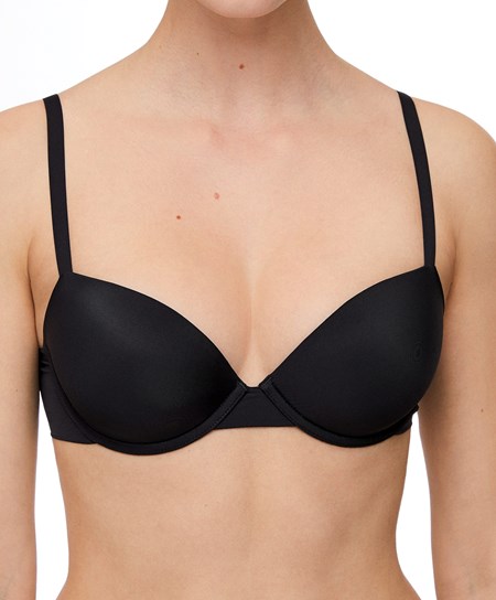 Oysho Underwired Polyamide κλασικα Bra μαυρα | UHZGPN-803