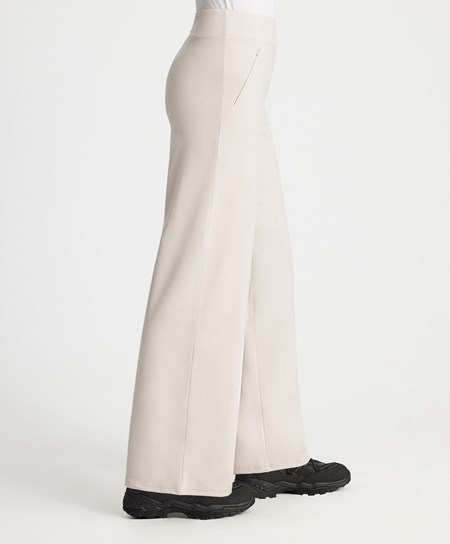 Oysho Warm Ευθεία Trousers Sand | ZGWBDT-936