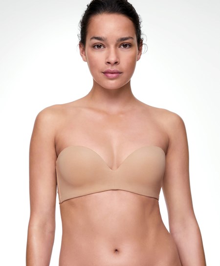 Oysho βαμβακερα Bra With Removable Straps Μπεζ | SVXMFB-239